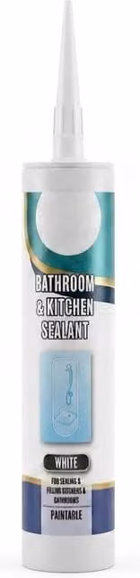 Bedsland Waterproof Anti Mould Silicone Sealant for Bathroom and Kitchen, 260ml, White