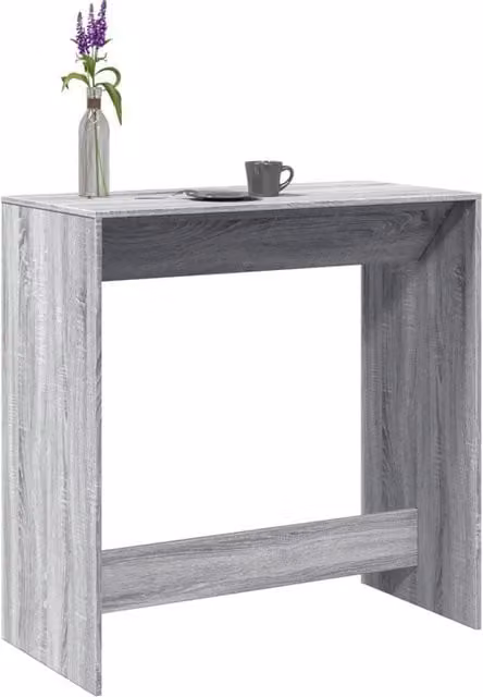 Berkfield Home Bar Table in Grey Sonoma, W/D/H: 102 x 50 x 103.5 cm – 1