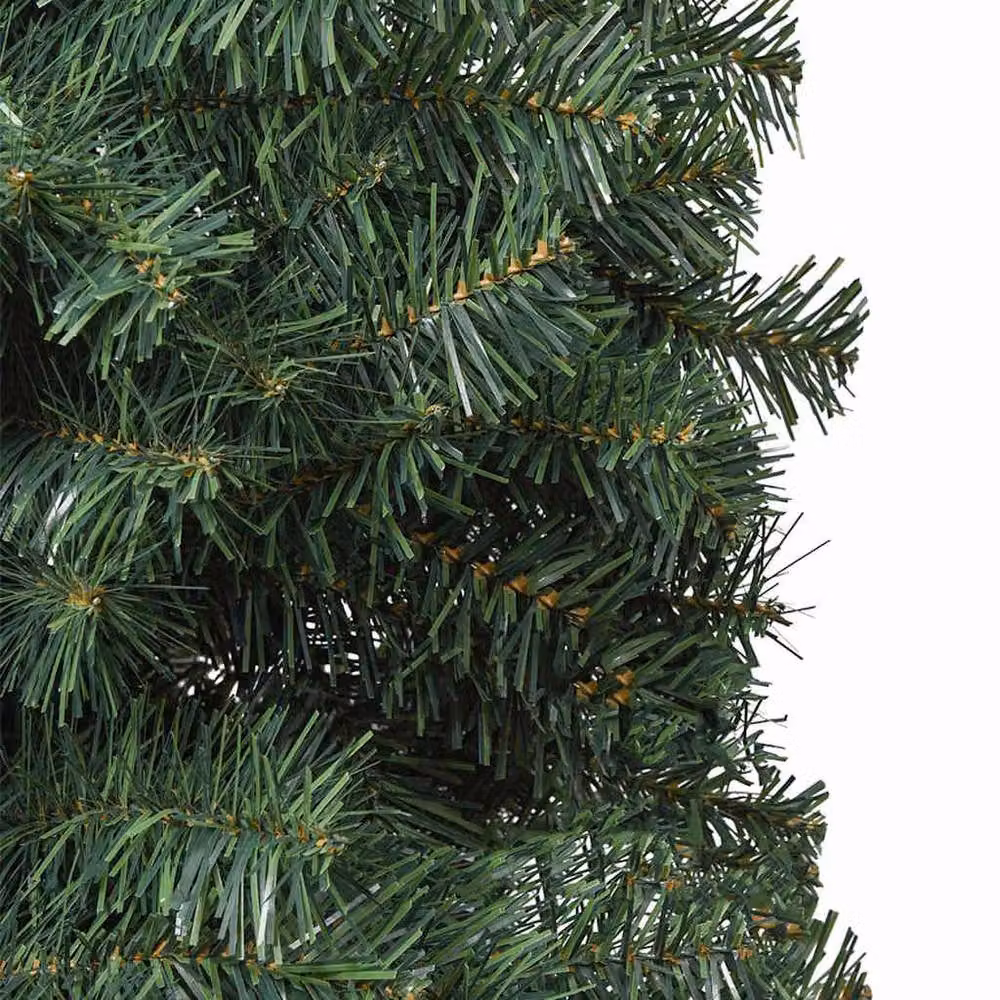 Berkfield Home Artificial Christmas Tree with 300 Warm White LEDs and Stand, Green – 6