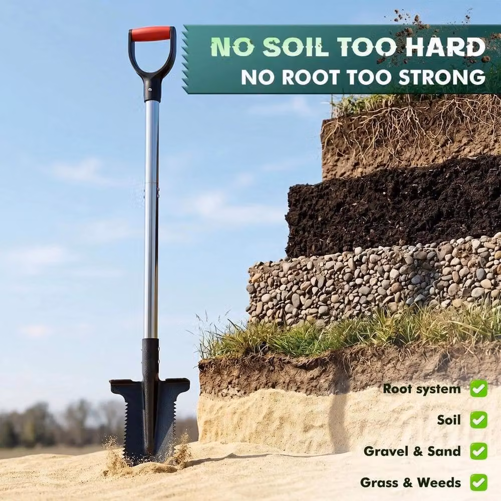 FLAVORA Garden Gear Root Razr Multipurpose Shovel and Root Cutter in Black – 2