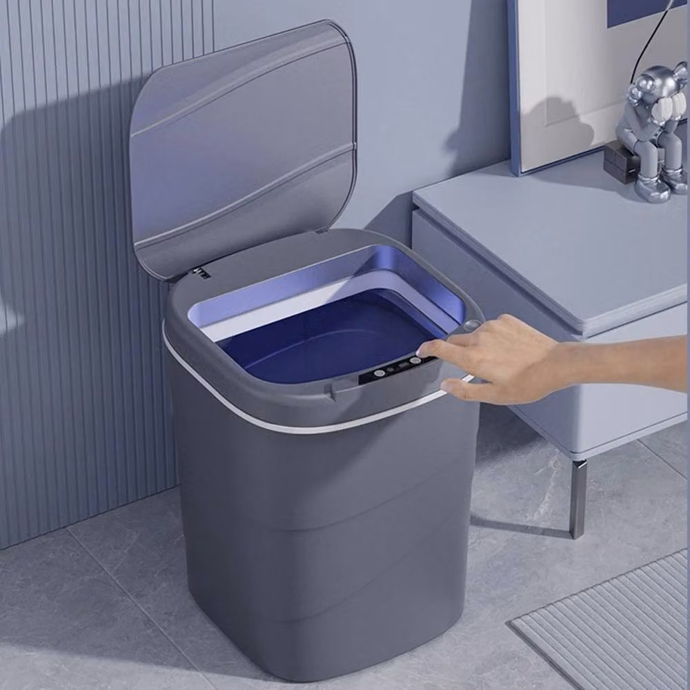 NESTLUNE 18L Automatic Motion Sensor Smart Trash Can, Grey – 3