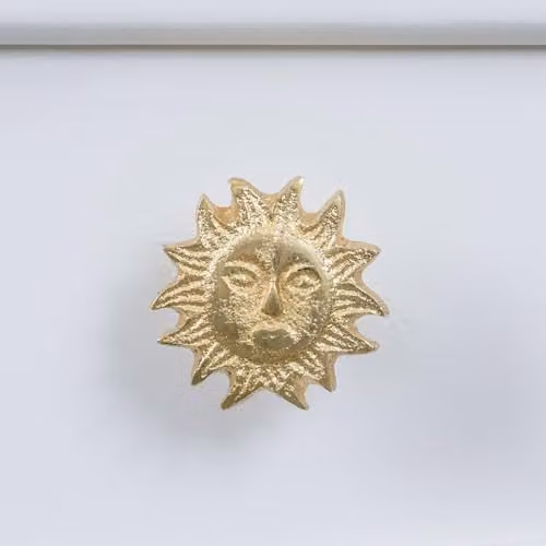 Melody Maison Matt Gold Sun Brass Drawer Knob