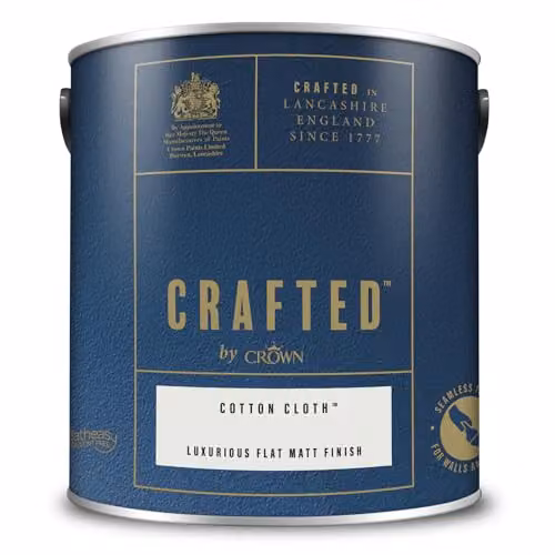 Crown Solvent-Free Water-Based Matt Emulsion Paint in Soft White Grey, 2.5 l – 3