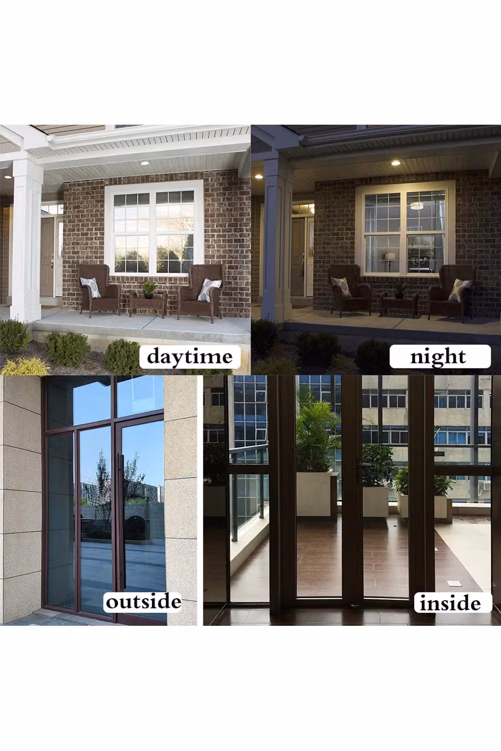 Living and Home Silver Self-Adhesive One Way Privacy Mirror Window Film, W: 0.5 m x H: 1 m – 2