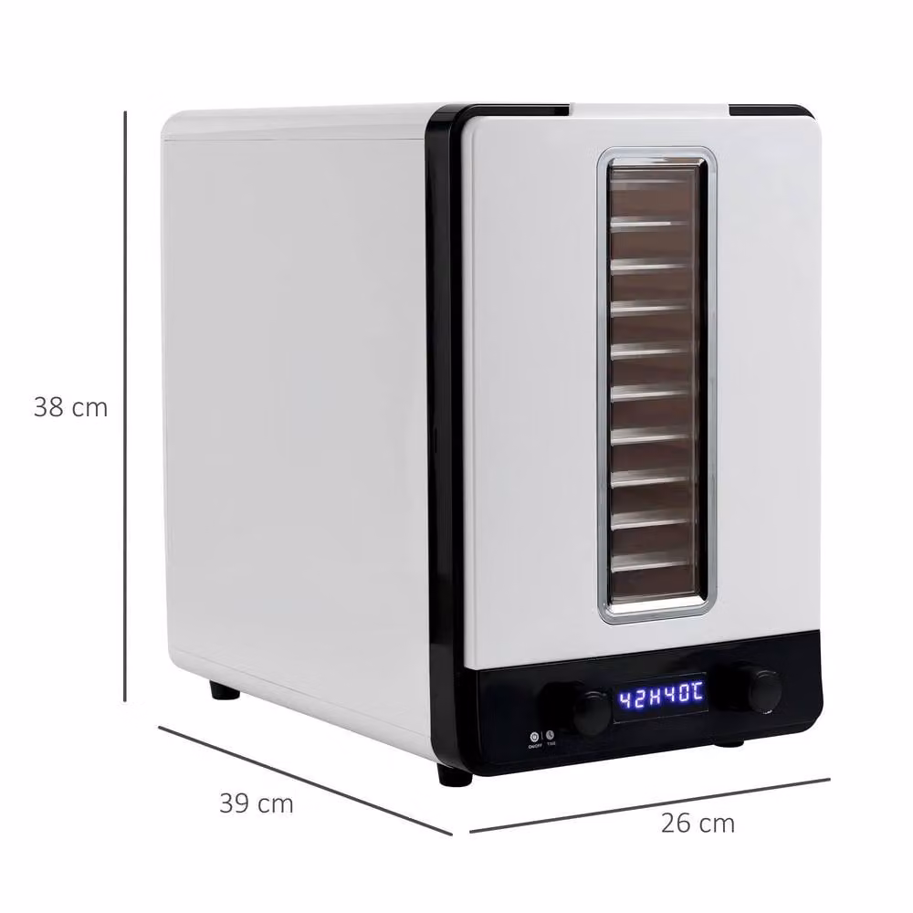 STILVORA Food Dehydrator with 11 Trays and Digital Timer Display in White – 4
