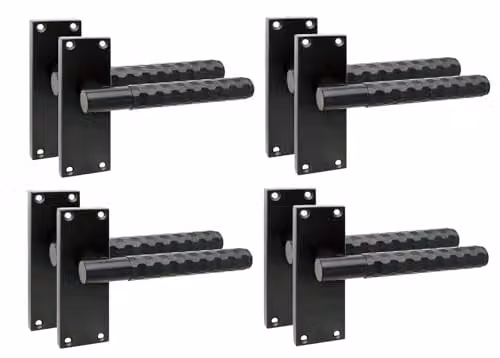 Golden Grace T-Bar Interior Door Handle Set, 4 Pairs, Matt Black – 1