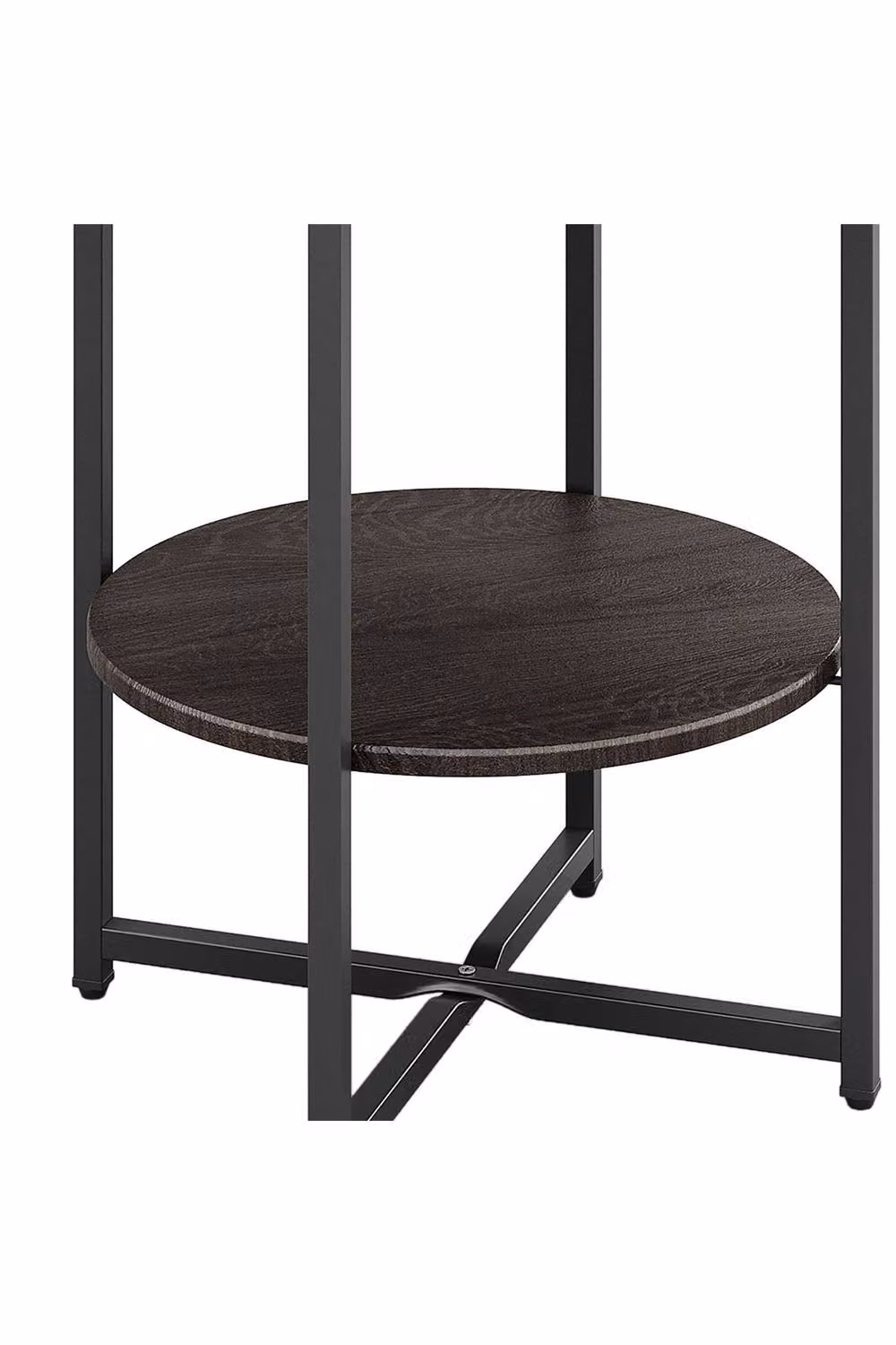 Garden Sanctuary Small Round 2 Tier Coffee Table in Brown – 4
