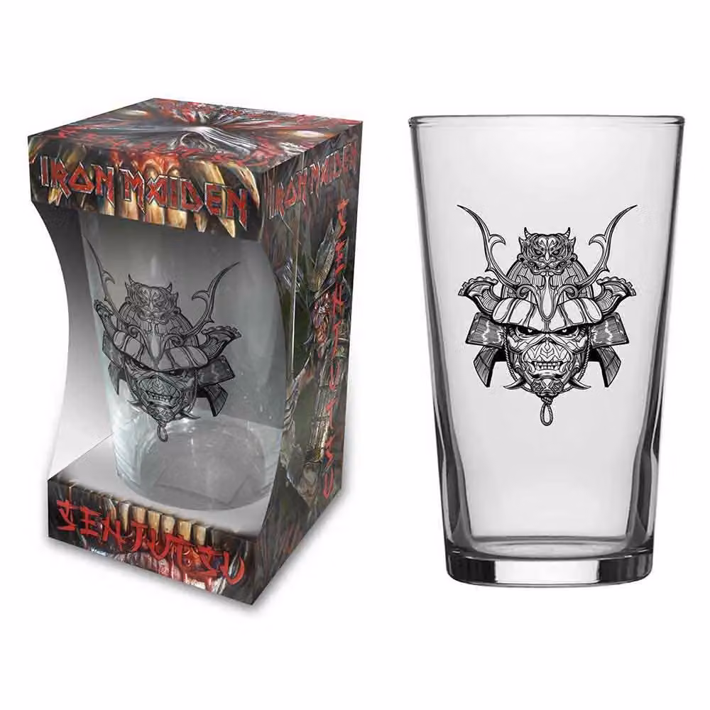 Iron Maiden Senjutsu Beer Pint Glass, 568 ml, Clear – 2