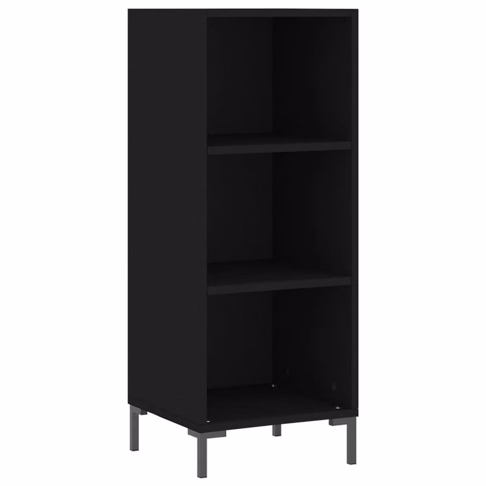 Berkfield Home Modern Black Sideboard, W/D/H: 34.5 x 32.5 x 90 cm – 3