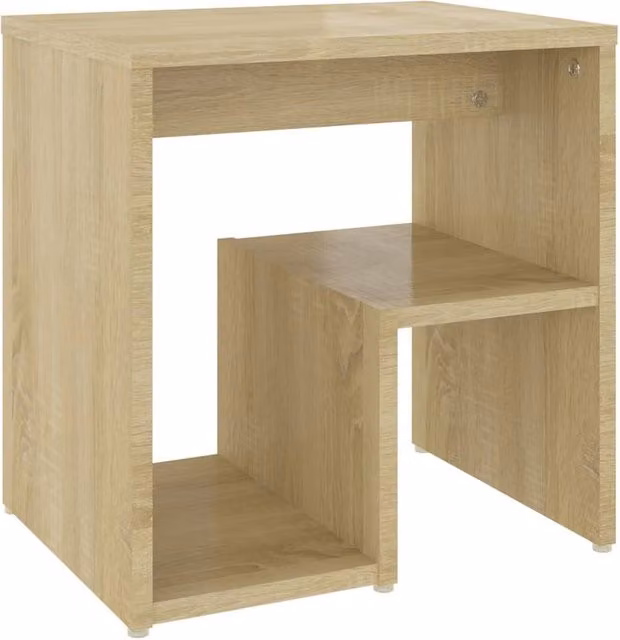 Berkfield Home Durable Bed Cabinets, 2 Piece Sonoma Oak Set in Light Tan, W/D/H: 40 x 30 x 40 cm – 1