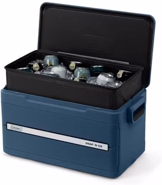 Coleman Snap N Go 35QT Collapsible Cooler Box in Blue