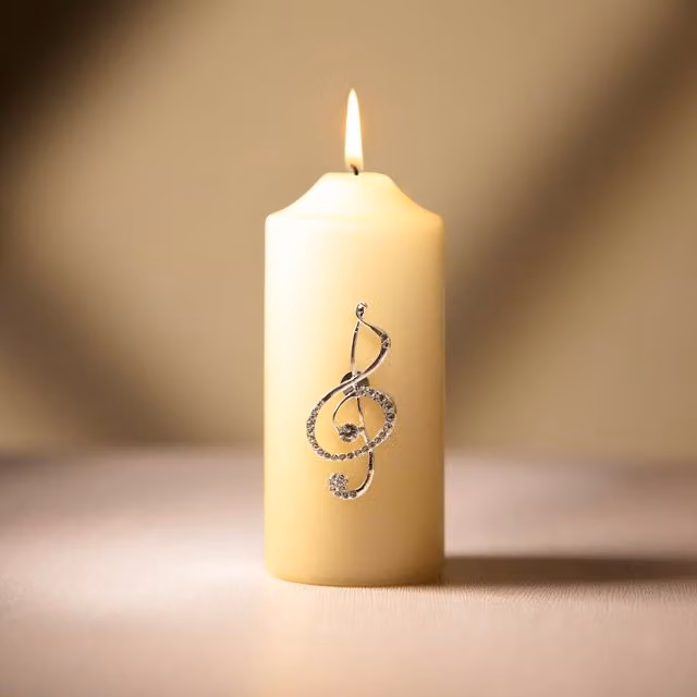 Marco Paul Silver Metal Tabletop Candle Pins, H: 7 cm, W: 3 cm