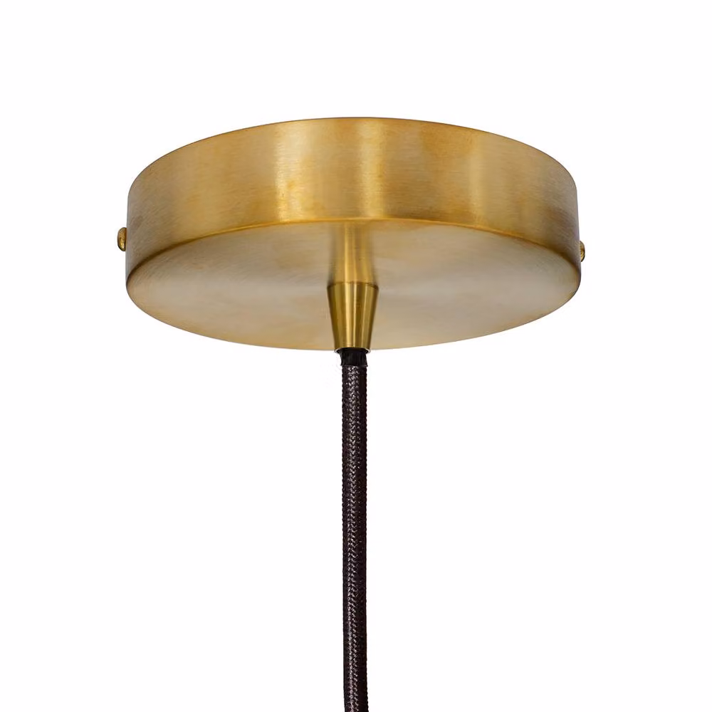 SE Home Worcester Matt Black and Polished Brass Dome Pendant Light – 2