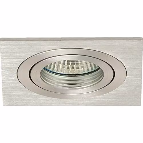 Netlighting Linea Verdace Luxi Square Recessed Downlight in Grey Aluminium with GU5.3 Socket