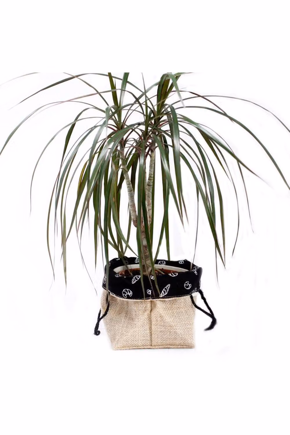 KDMD Large Natural Jute Gift Bag with Cotton Lining and Handles in Brown – 2