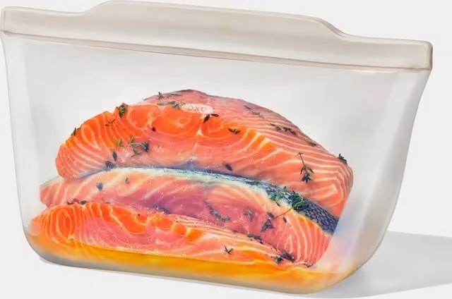 Oxo Good Grips Reusable Silicone Food Storage Bag, White and Transparent, 1.9 l