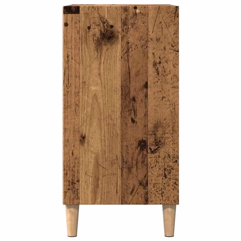 Berkfield Home Rustic Old Wood Sideboard in Brown, W/D/H: 57 x 35 x 75 cm – 4