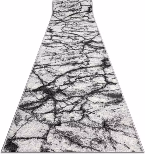 RugsX Bcf Morad Grey Stone Look Modern Runner, W: 80 cm, L: 410 cm