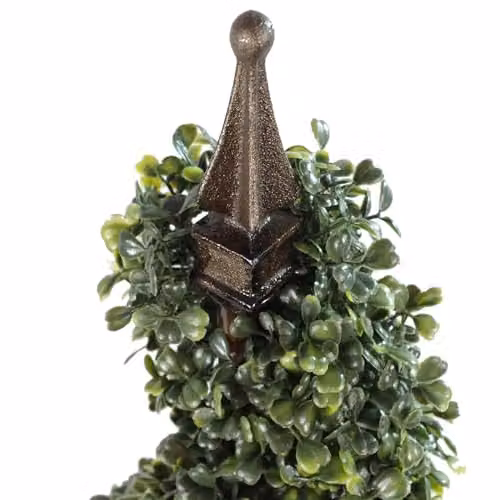 Leaf Green 120 cm Tall Artificial Boxwood Spiral Topiary Tree – 3