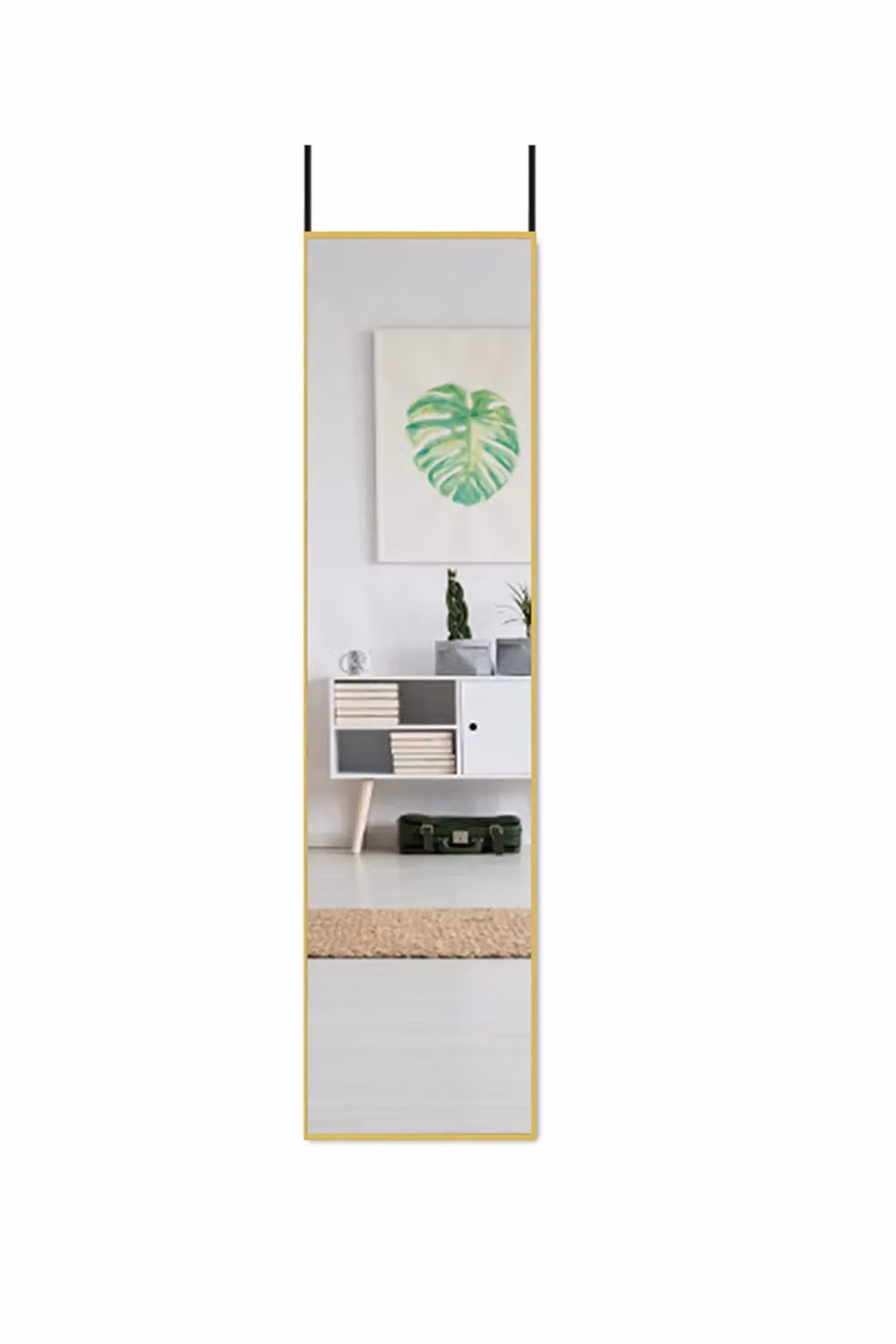 Living and Home Gold Frame Over the Door Full Length Mirror, W: 37 cm, H: 147 cm – 2