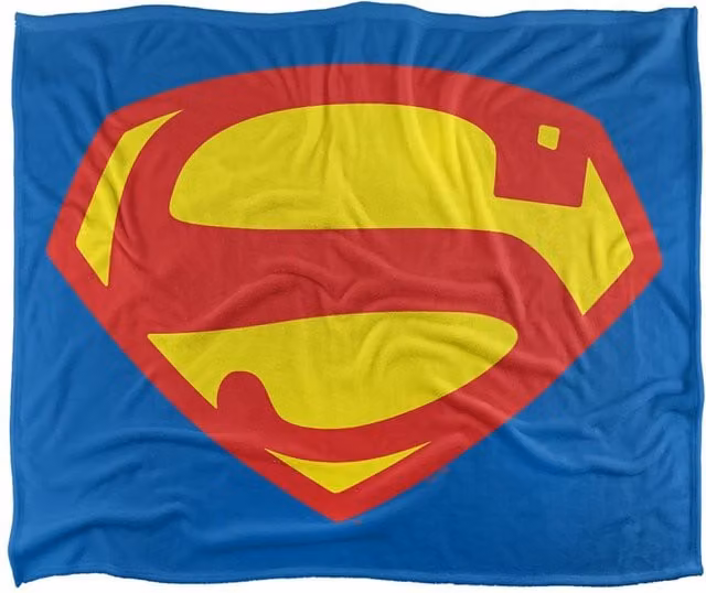 Warner Bros. Superman Shield 1948 Super Soft Silky Touch Fleece Throw Blanket, Multicolour, W: 91.44 cm x D: 147 cm – 5