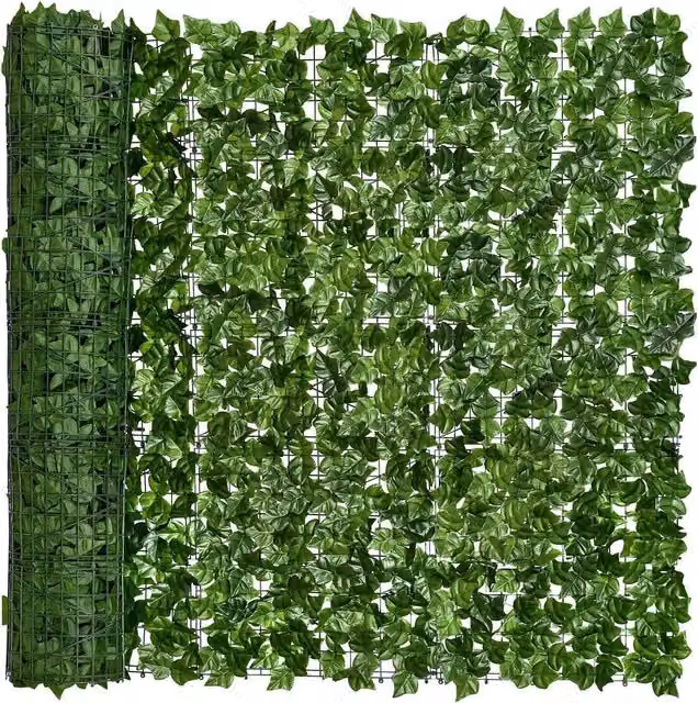 AKA Green Artificial Ivy Leaf Hedge Fence Screen Roll – 1