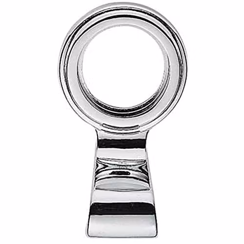 Loops Large Cylinder Latch Pull Night Latch Door Handle in Polished Chrome