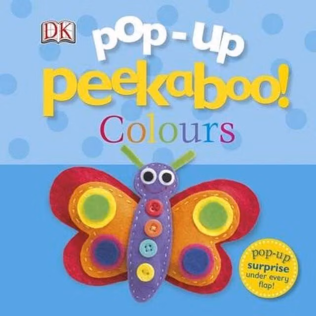 DK Pop-Up Peekaboo Colours Board Book, Multicolour
