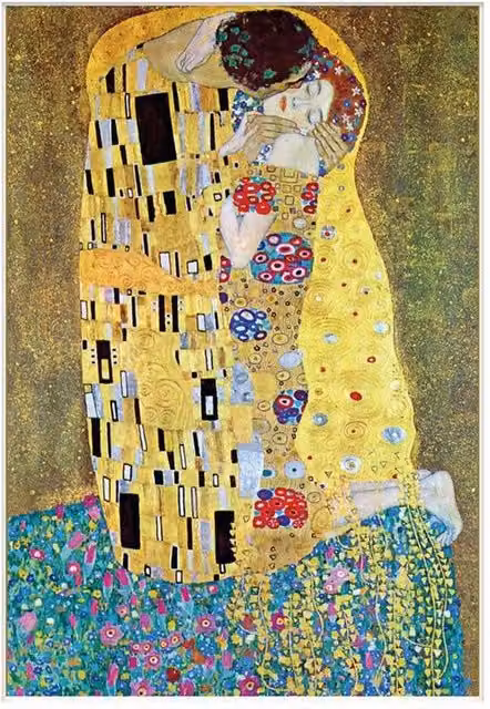 Gustav Klimt The Kiss Multicolour Paper Poster Print