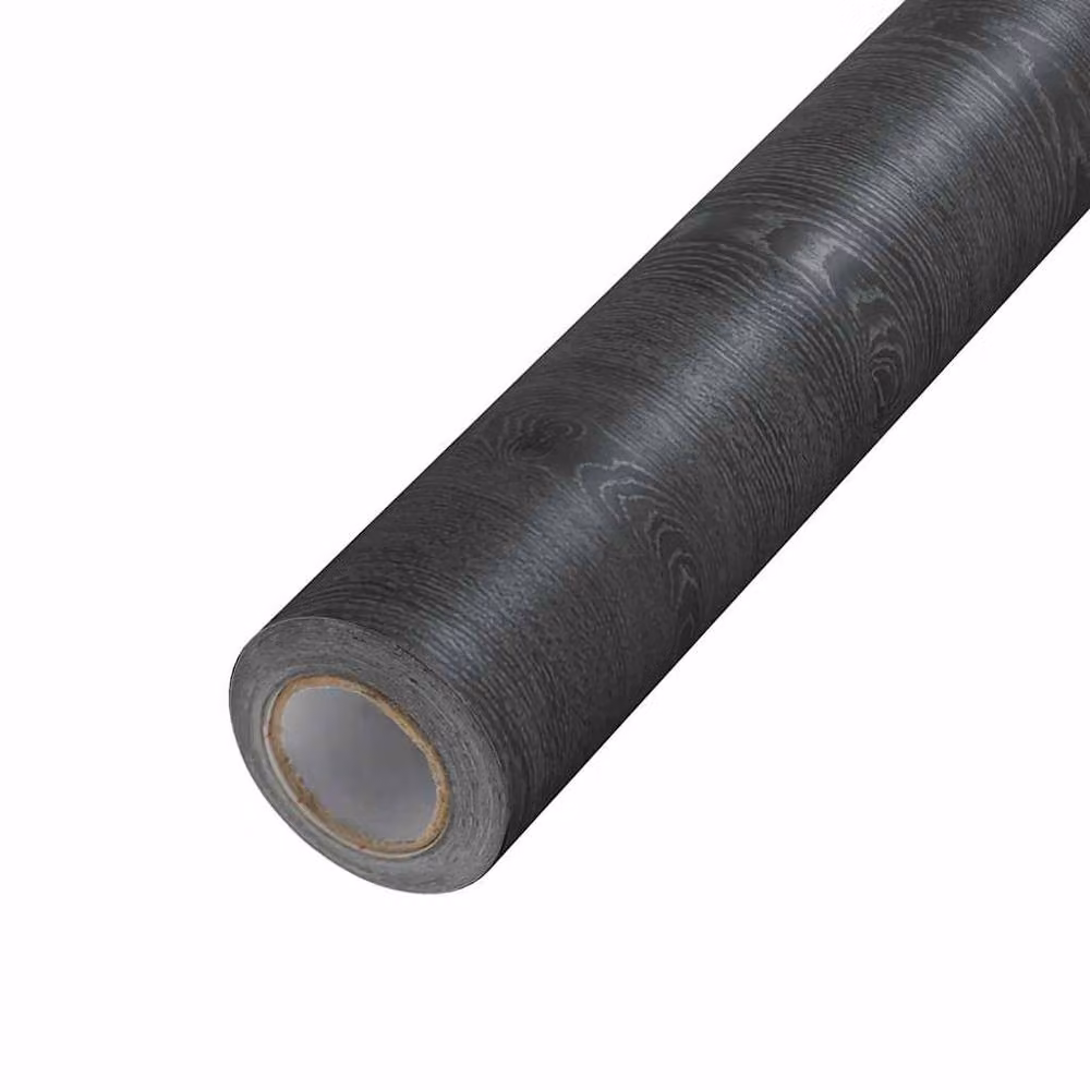 Berkfield Home Self-adhesive Dark Wood PVC Furniture Film, 2 Pack, Black, W: 90 cm x L: 500 cm – 3
