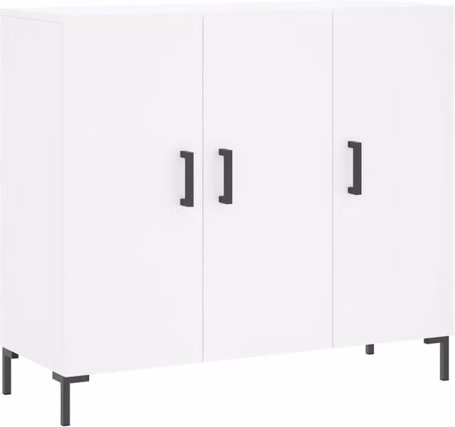 Berkfield Home Modern White Sideboard W/D/H: 90 x 34 x 80 cm – 1