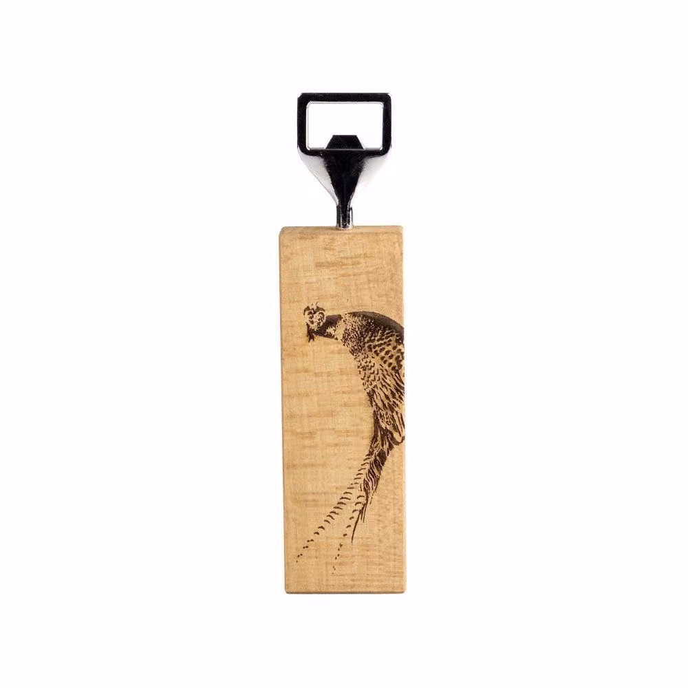 Selbrae House Pheasant Beech Wood Bottle Opener in Natural Brown – 2