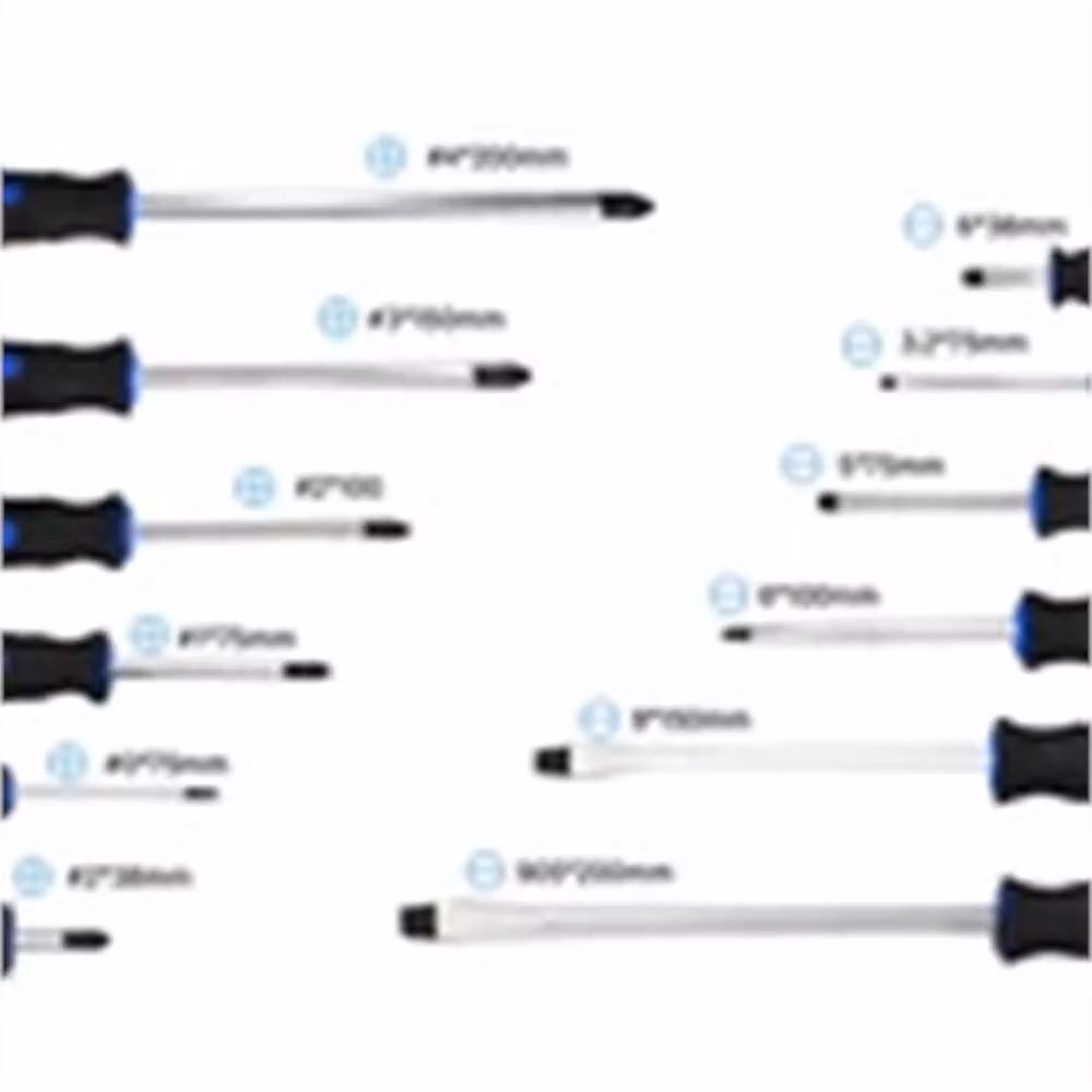 Nordara 12-Piece Anti-Slip Magnetic Manual Screwdriver Set in Blue and Black – 4
