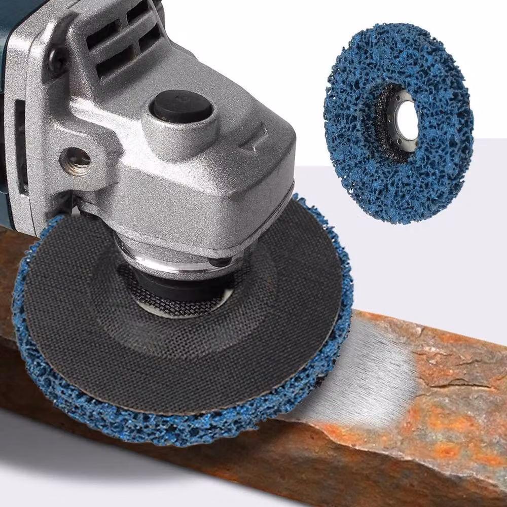 SPETLEK 5x Sabre Cut Poly Strip Wheel Discs for Paint and Rust Removal in Blue, Diameter: 520 mm – 2