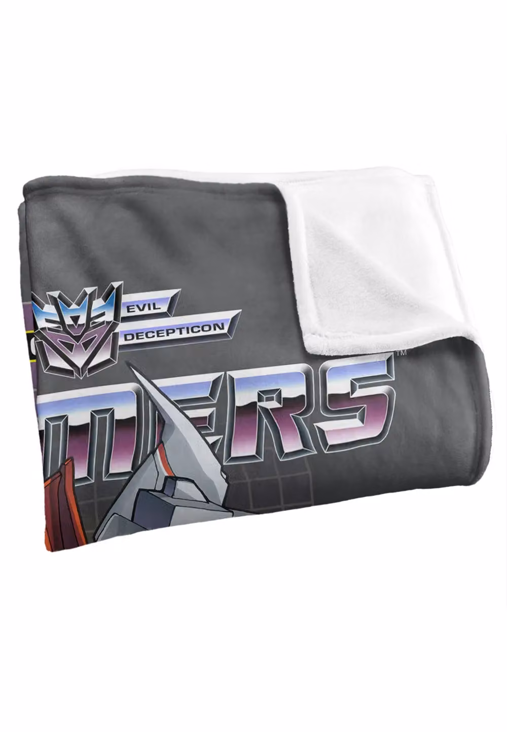 Hasbro Transformers Starscream Silky Touch Super Soft Fluffy Throw Blanket in White, W/D: 152 x 127 cm – 3
