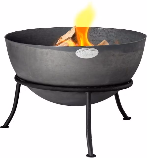 Harbour Housewares Black Steel Fire Bowl Brazier Heater, Diameter: 60 cm – 1
