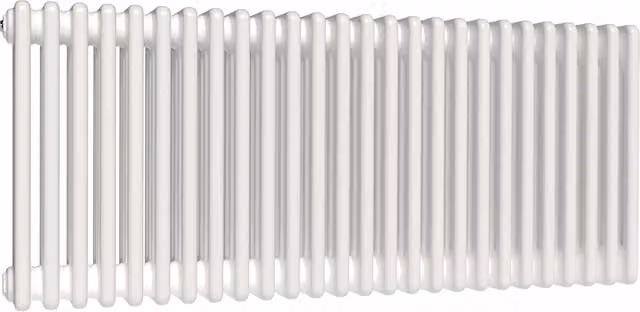 Lux Heat White Horizontal 4 Column Traditional Steel Radiator, H: 50 cm, W: 119 cm