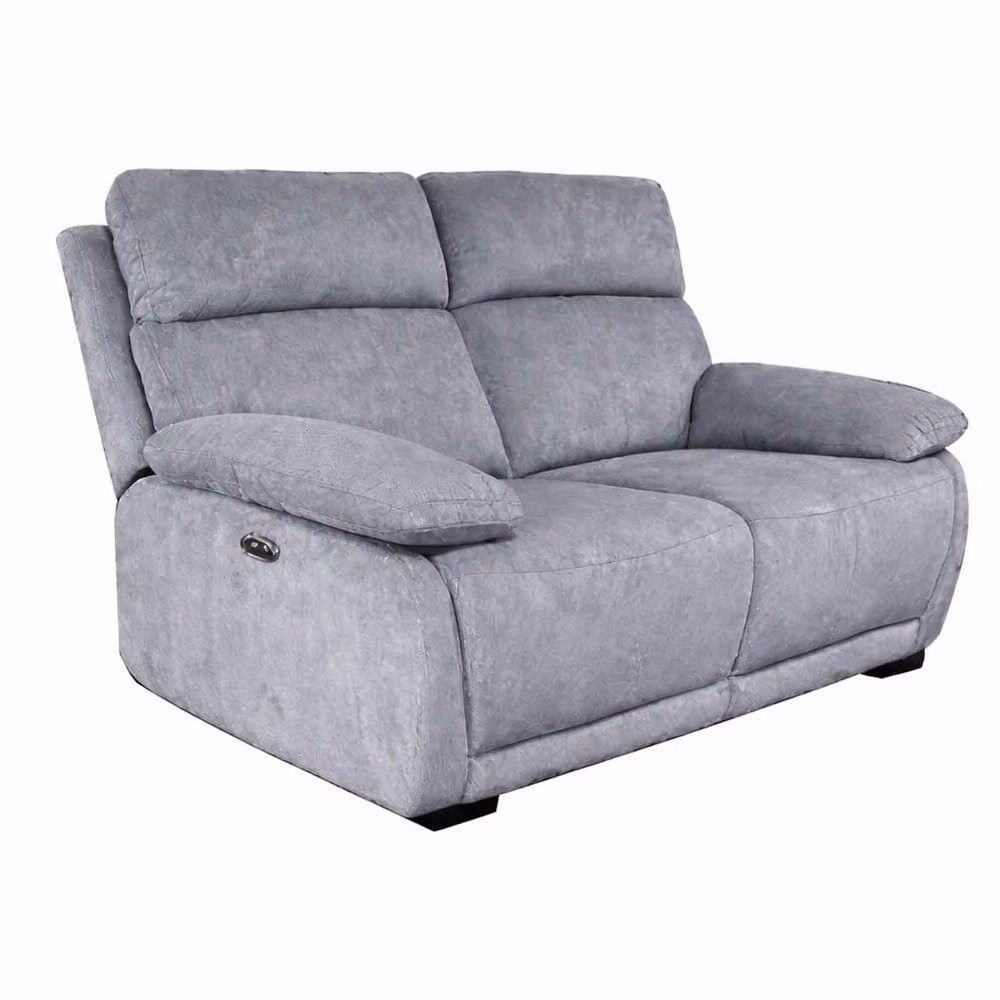 Furnishings For Less UK Piccadilly Electric Recliner Sofa in Grey Fabric with USB Charging – 3