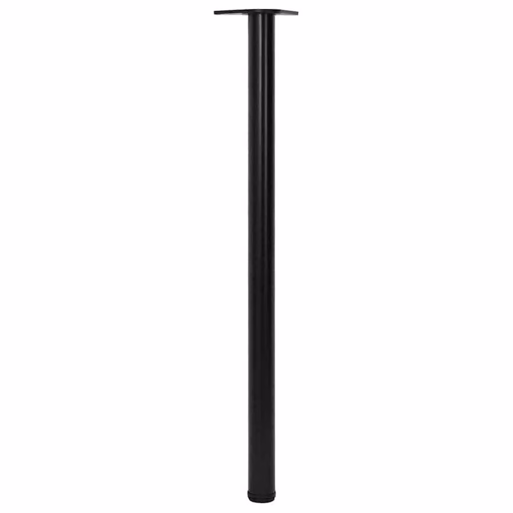 Berkfield Home Sturdy Iron Height Adjustable Table Legs, Black, Height: 110 cm – 3