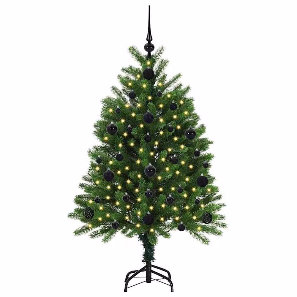Berkfield Home Green PE Christmas Tree with 150 LEDs and Stand, Height: 120 cm – 3
