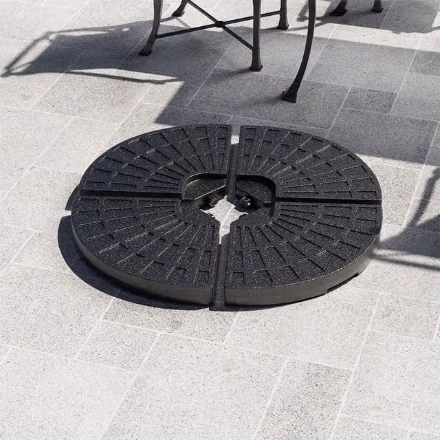 Komore Black HDPE Cantilever Parasol Base, Water or Sand Filled