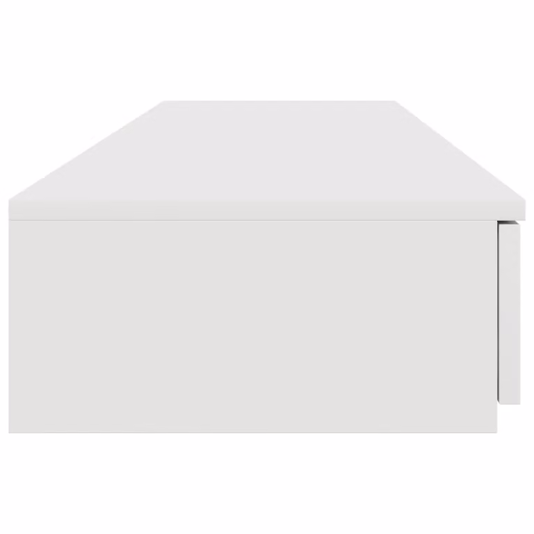 Berkfield Home White Modern Bedside Table with Drawers, W/D/H: 50 x 36.5 x 16.5 cm