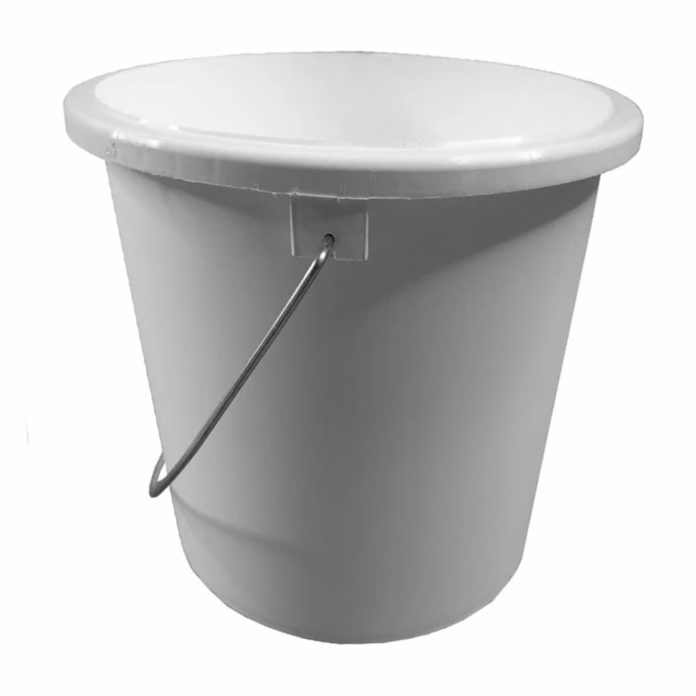 VOGREX White Plastic Paint Pots, 10 x 2.5 l – 2