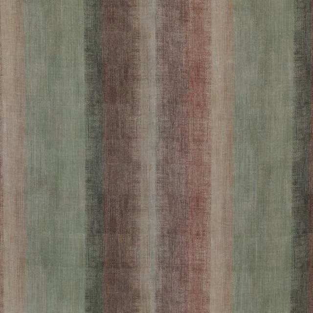 Linda Barker Home Bidar Printed Blackout Fabric in Paprika Red and Multicolour