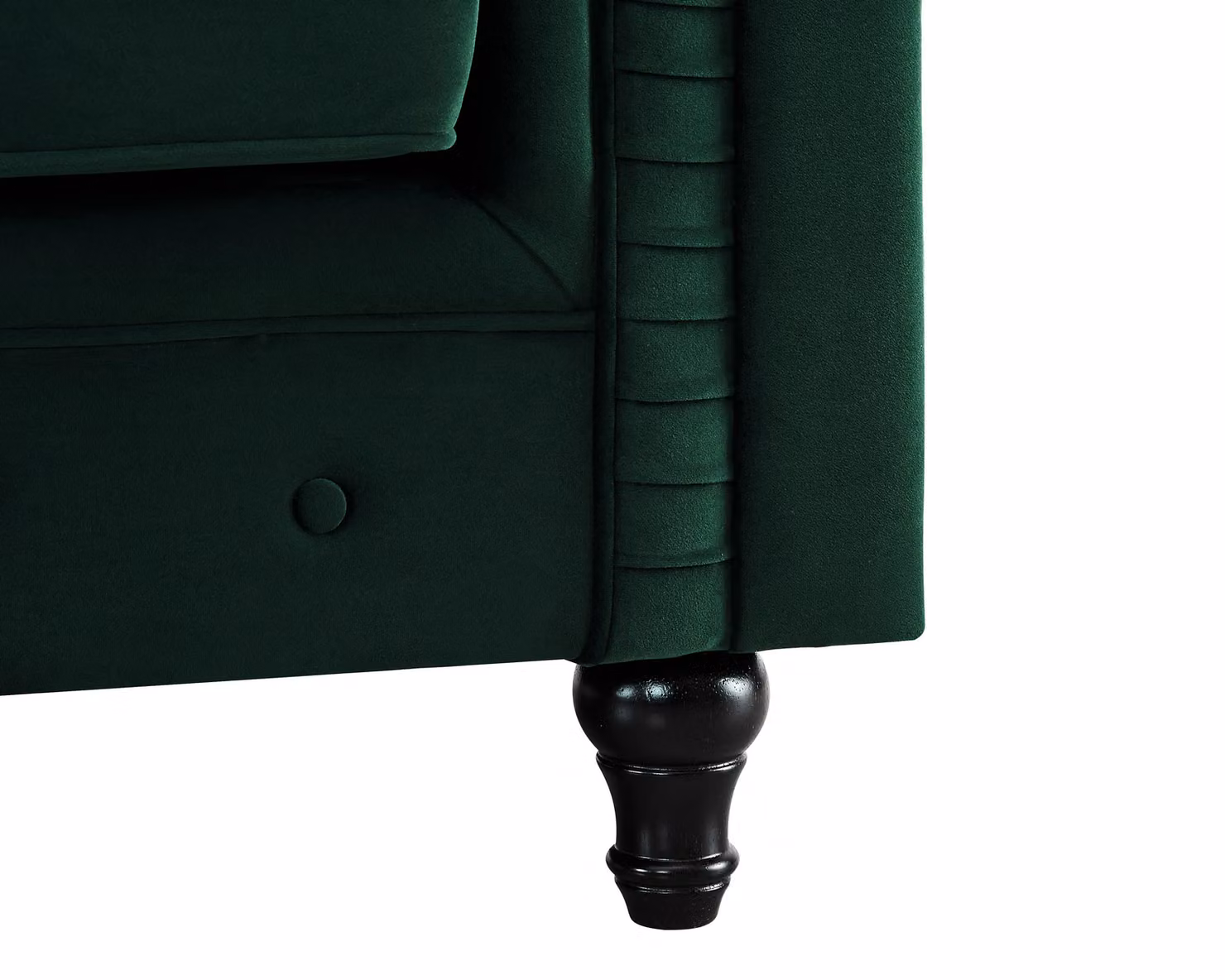 Home Detail Chesterly Green Velvet 3 Seater Chesterfield Sofa – 5
