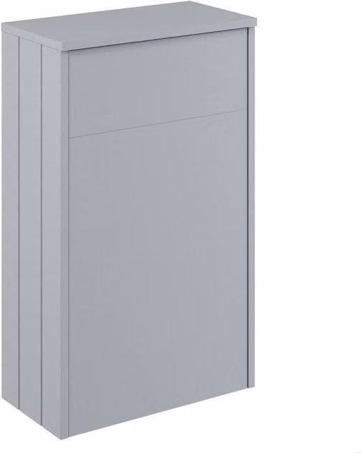 Balterley Freestanding Bathroom WC Unit in Matt Satin Grey, W/D/H: 81.8 x 50.2 x 26.0 cm