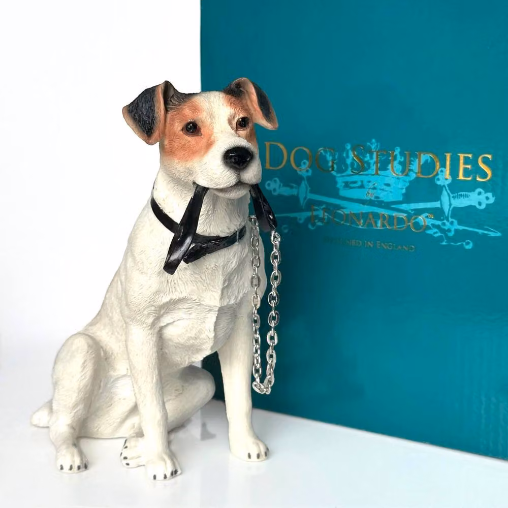 Leonardo Animal Crackers Jack Russell Terrier Figurine in White and Multicolour – 2