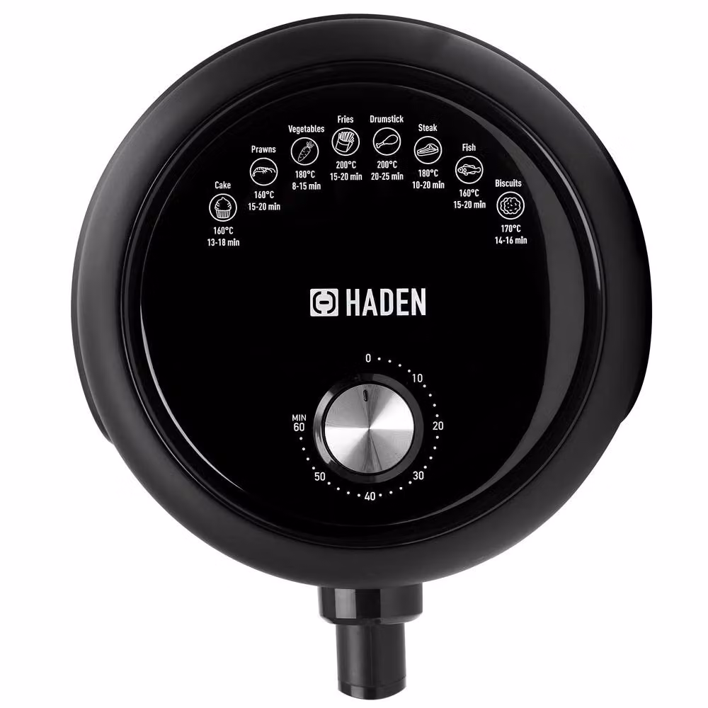 Haden 2.6L Hot Air Fryer in Black with Timer and Auto Shut Off – 3