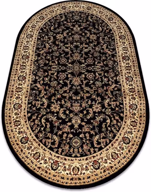 RugsX Royal Oriental Rug in Black, W/D/H: 180 x 100 x 1 cm