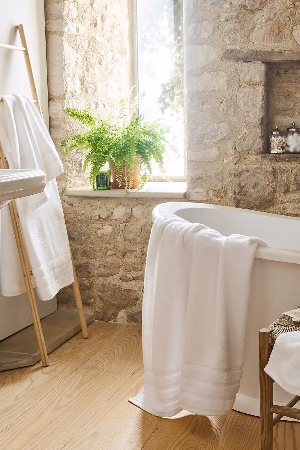 Christy Antalya 6 Piece Luxury Turkish Cotton Bath Towel Set in White – 2